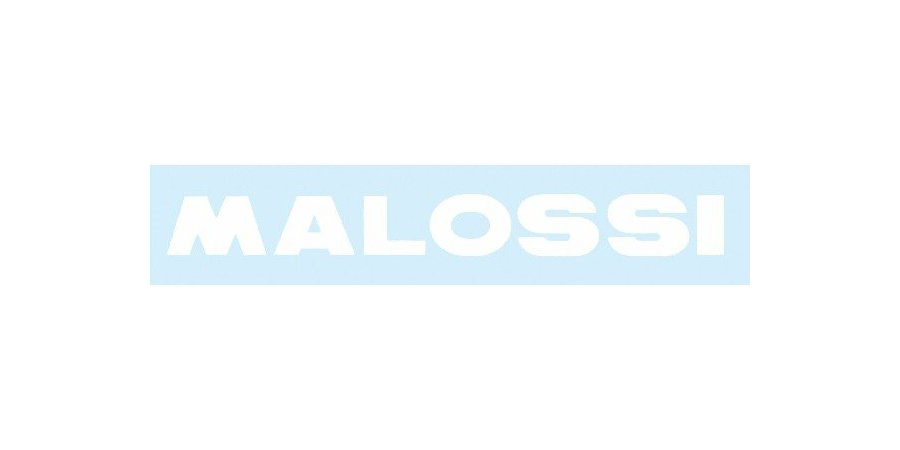 Autocollant Malossi Chrome / Gris. 3 pièces.