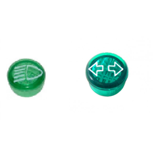 Vitre d'habitacle verre vert 10mm ou indicateur clignotant